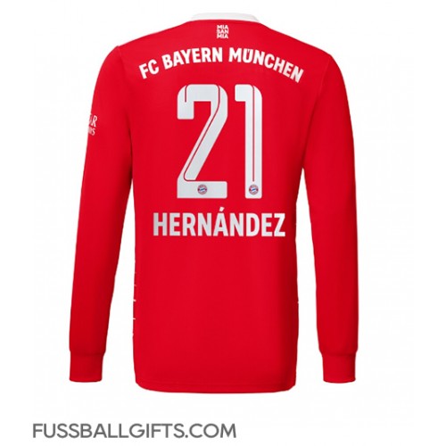 Bayern Munich Lucas Hernandez #21 Fußballbekleidung Heimtrikot 2022-23 Langarm